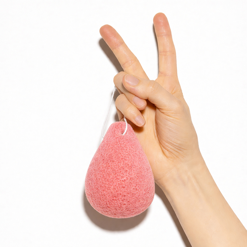 Selenys™ Éponge Konjac à l'argile rose française