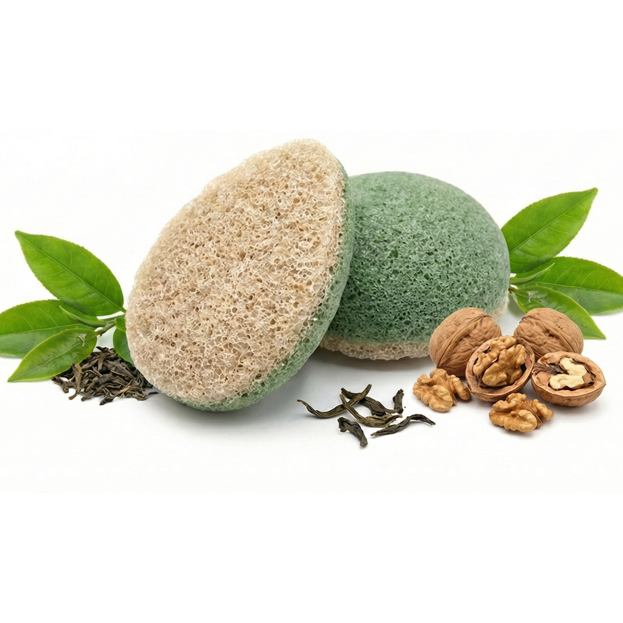 Selenys™ Éponge Konjac au thé vert